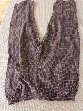 Joe Boxer Brown Plaid Lounge Joggers